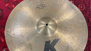 Zildjian 20 K Custom Dry Ride Cymbal (2953g) DEMO