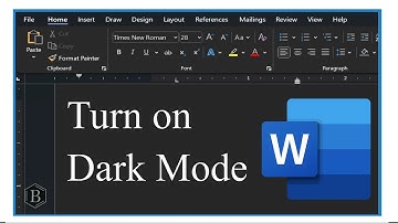 How to Turn on Dark Mode in Microsoft Word