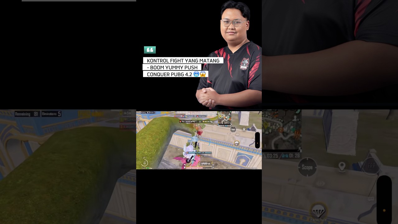 KONTROL FIGHT YANG MATANG - BOOMOYUMMY PUSH CONQUER PUBG 4.2 🥶😱 