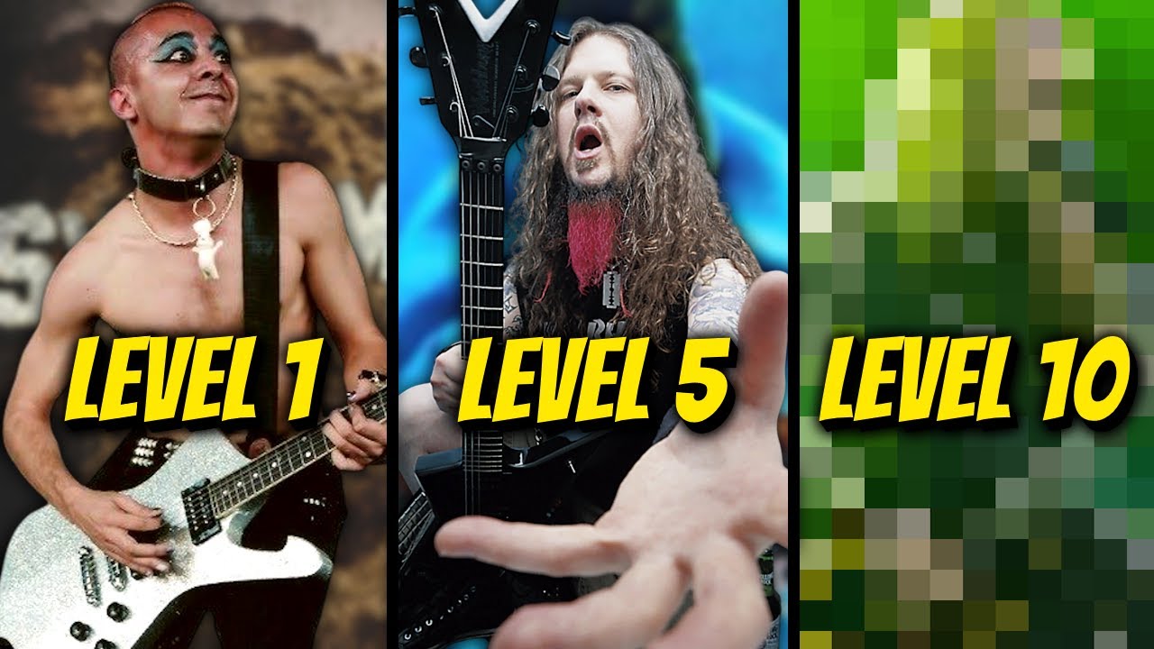 10 Levels Of Iconic METAL Solos Pt.3 (From NOOB To IMPOSSIBLE) w/ Tabs!