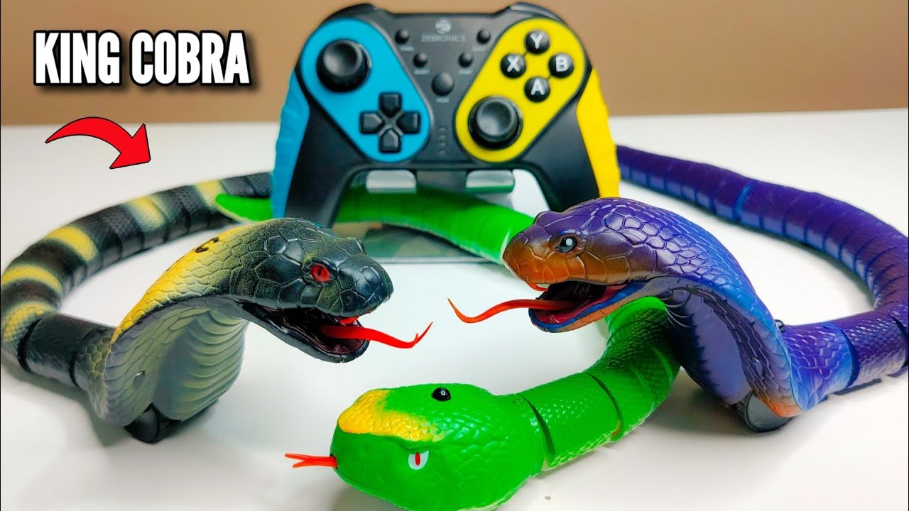 RC Green Jungle Fastest Snake Vs King Cobra Unboxing & Testing Prank Gadgets - Chatpat toy tv