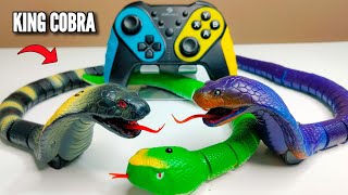 RC Green Jungle Fastest Snake Vs King Cobra Unboxing & Testing Prank Gadgets - Chatpat toy tv screenshot 5