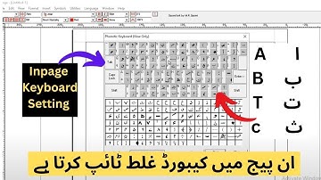 How to change layout setting in inpage urdu tutorial| change keyboard in inpage|