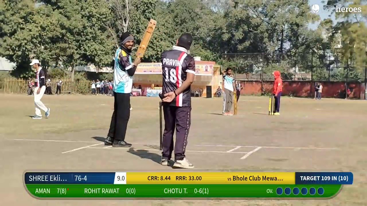 Bhole Club Mewar Udaipur vs SHREE Eklingnath Club Mewar Udaipur live cricket match | Rvpl -3 live -