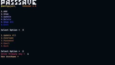 A Password Manager Using Python & SQLITE3
