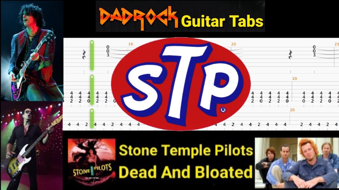 Dead And Bloated - Stone Temple Pilots - Guitar + Bass TABS Lesson