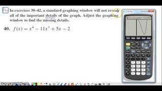 TI-83 or TI-84 Adjusting the Viewing Window