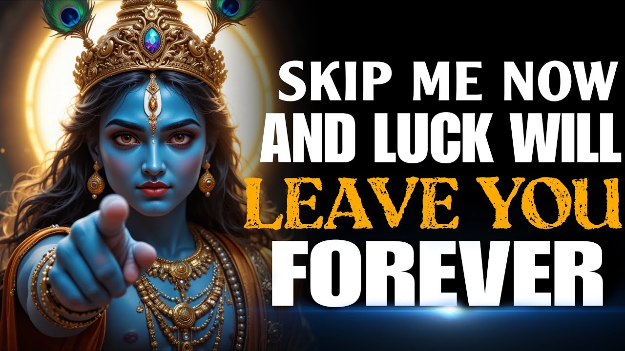 Skip Me Now and Luck Will Leave You Forever | Krishna says 