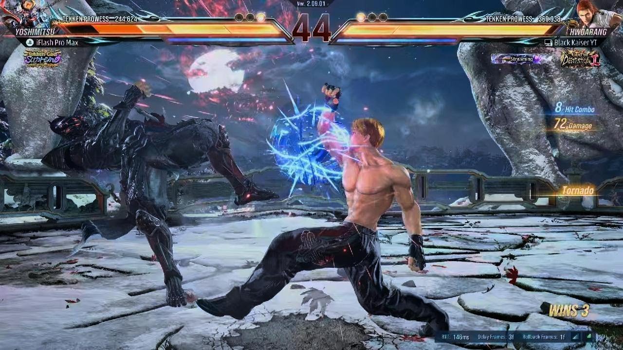 Yoshi fights strong Hwoarang 🤯