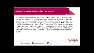 Telecom software development service from the experts screenshot 5