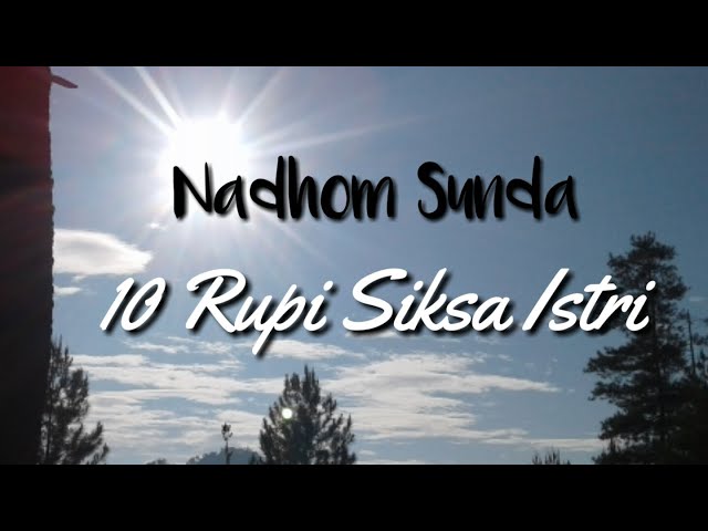 Nadhom sunda | 10 rupi siksa istri class=