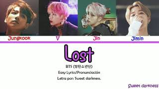 BTS; Lost Color Coded (Easy Lyrics/Pronunciación)