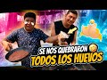 Preparando un rico desayuno tpico  se nos quebraron los huevos 