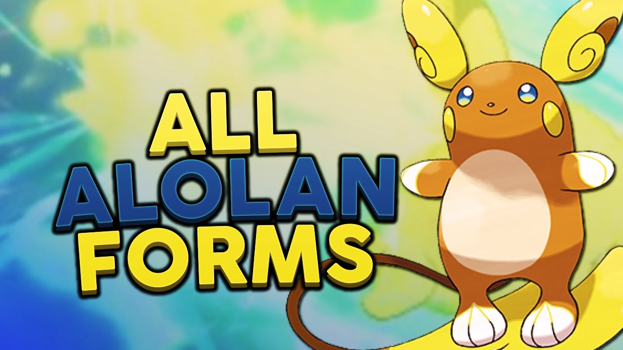 All Pokemon Sun and Moon Alola forms in one place