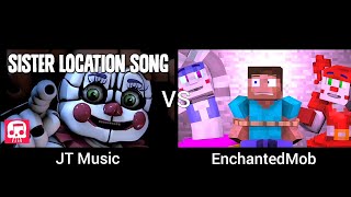 Fnaf Sister Location Song - Join Us For A Bite Part 1 (JT Music vs EnchantedMob)