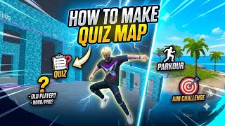 How to Make Quiz Map in FF Craftland 🎯🔥 (Easy Guide)