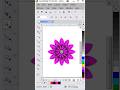 Flower Design || CorelDraw Tutorial #coreldraw #flowers #design #drawing #logo#3d #vectorart#shorts