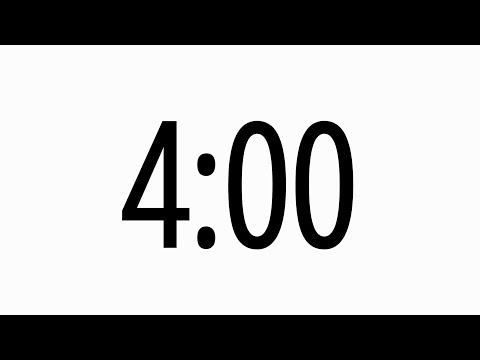 Timer 4 Minutes HD | White Background | TimerTube