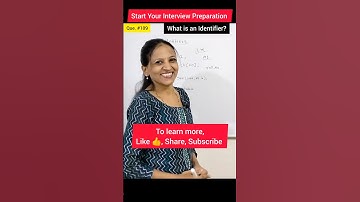 What is an Identifier? | Programming Interview Question 109 #shorts #youtubeshorts #viral