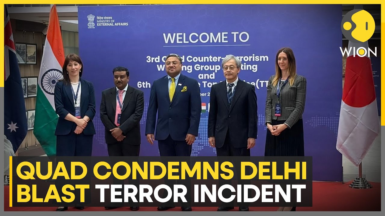 Delhi Blast Discussed at QUAD Counter Terrorism Working Group Meet | WION News