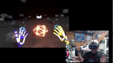 Block in VR with LeapMotion Handtracker