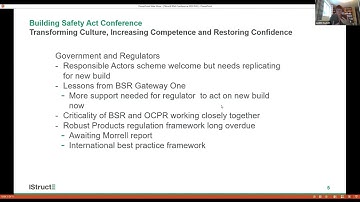 Building Safety Act Conference - Dame Judith Hackitt - Keynote Address