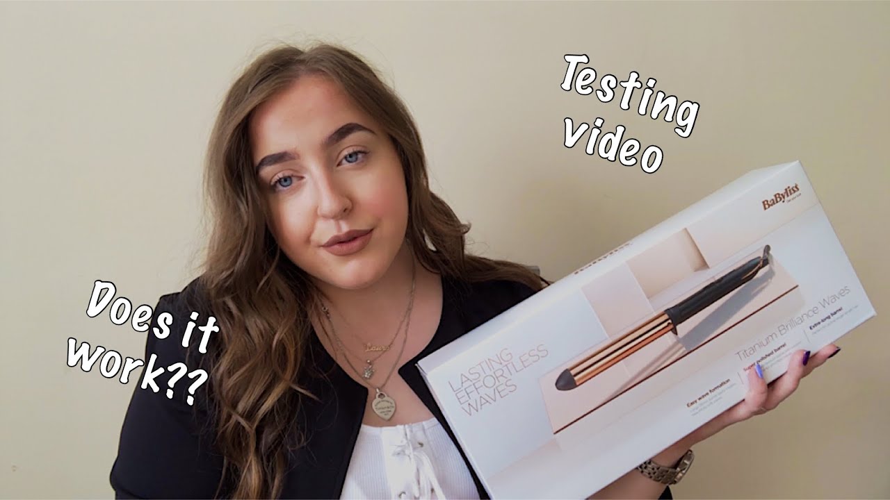 TESTING BABYLISS TITANIUM BRILLIANCE WAND | HAIR TUTORIAL | CURLING WAND -  YouTube