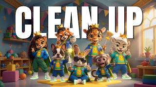 Clean Up Kingdom 🧹 Christian Kids Songs | Good Habits &amp; Cleanup Song