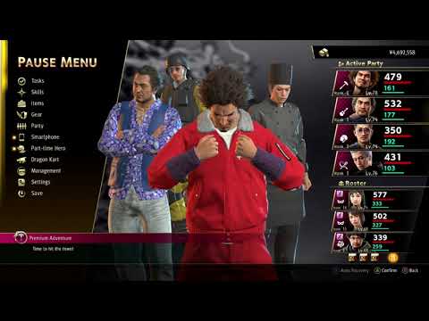 Every XP JOB ITEM BOOST for Male Character Job Rank 1 to 18 Yakuza 7 Like Dragon
