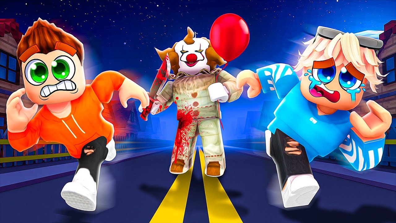 WER Entommt SCHNELLER dem BÖSEN CLOWN in Roblox !?
