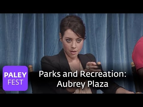 Parks and Recreation - Aubrey Plaza Stares Down Joe Biden