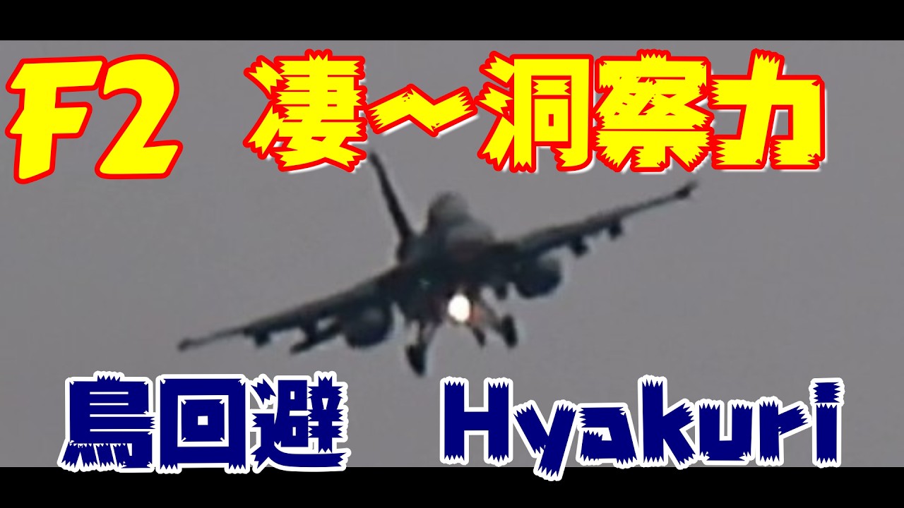 Pさん洞察力凄～ 鳥回避 3SQF2戦闘機ファーストミッション 3／2 百里基地 nrthhh