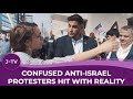 Confused Anti-Israel Protesters Hit With Reality