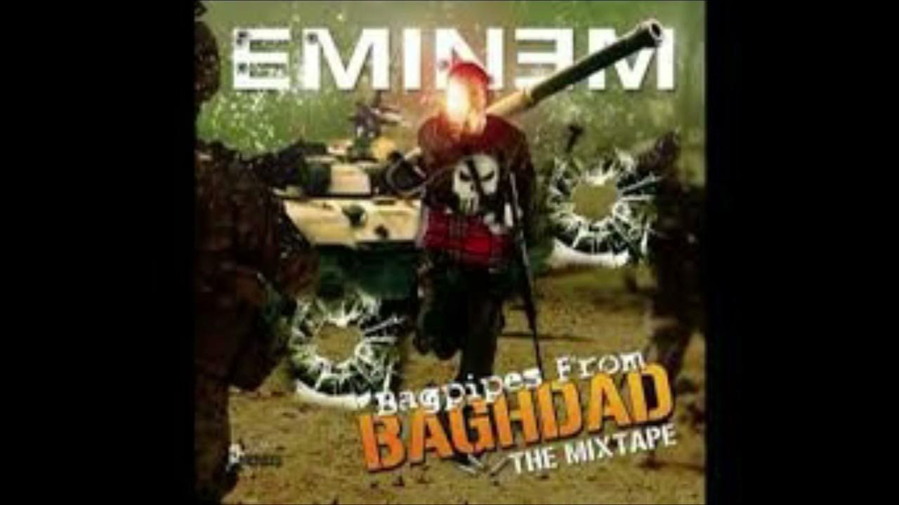 Eminem, bagpipes from Baghdad bass boosted YouTube