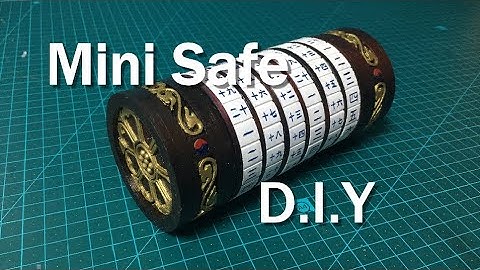 3D Printed Mini Safe (Feat. Da Vinci Code Cryptex)