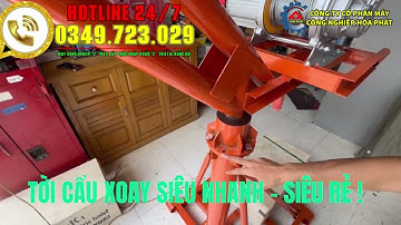 HƯỚNG DẪN LẮP BỘ CẨU XOAY 360 ĐỘ 500KG SIÊU DỄ. TỜI CẨU XOAY XÂY DỰNG SIÊU NHANH 35M/P.GIÁ RẺ NHẤT