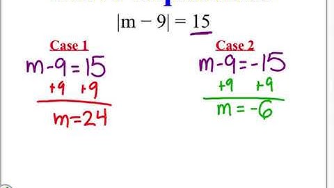 Algebra 2-5: Solving Equations with Absolute Value