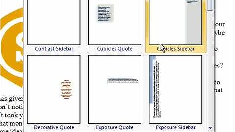 Create a Text Box in Word 2007