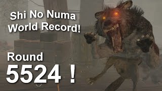 Zombies World Record! Shi No Numa Round 5524  (World at War Zombies)
