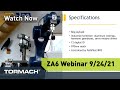 Tormach ZA6 Robot Webinar, September 24 2021