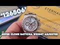SUPER CLONE Daytona 126506 SS Ice Blue V3 4131 (Weight Adjusted)