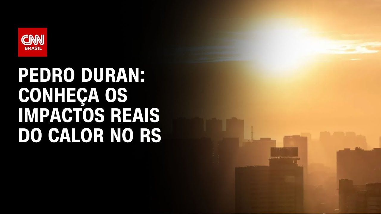Pedro Duran: Conheça os impactos reais do calor no RS | CNN NOVO DIA