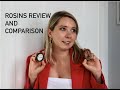 Rosin review and comparison -my collection of rosins: Cecilia, Larica, Pirastro, Larsen, Bernadel