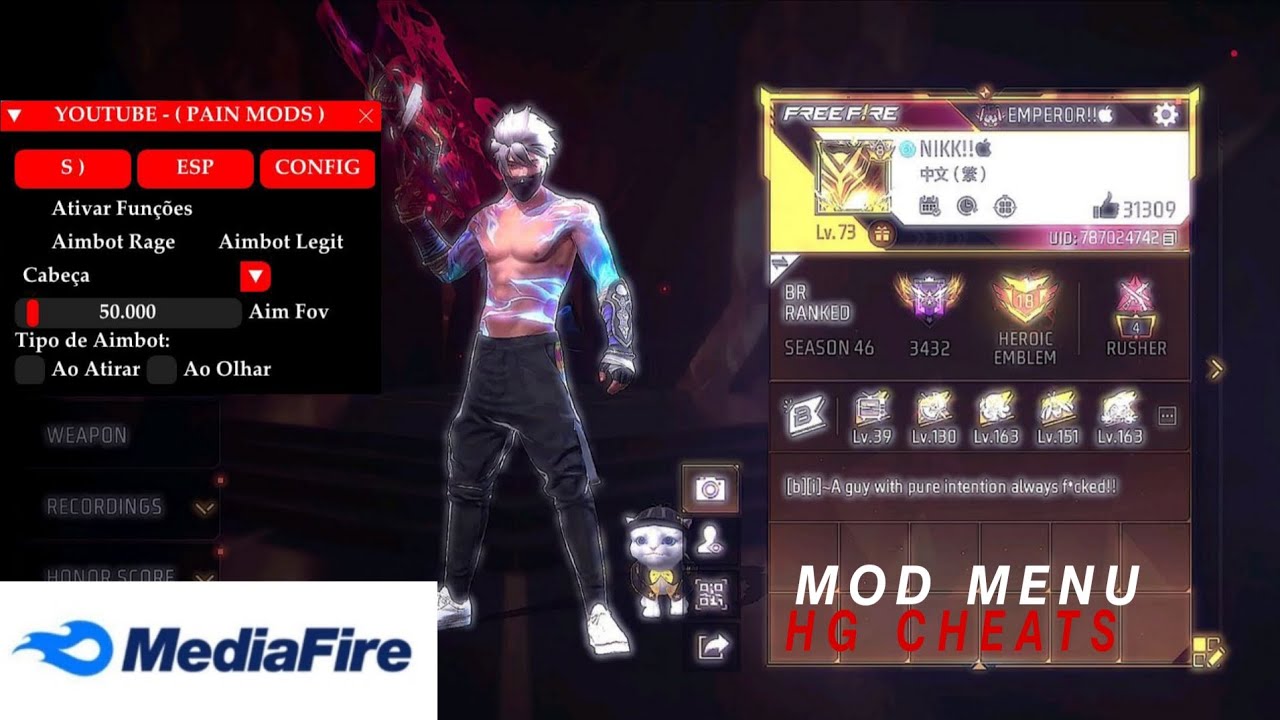 HG CHEATS MOD MENU 💀ANTI BAN ANTI BLOCK LIST 🗿DIRECT LINK 🔗