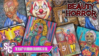 Flip-Through All My Completed Coloured Pages From The Beauty of Horror Coloring Books by Alan Robert