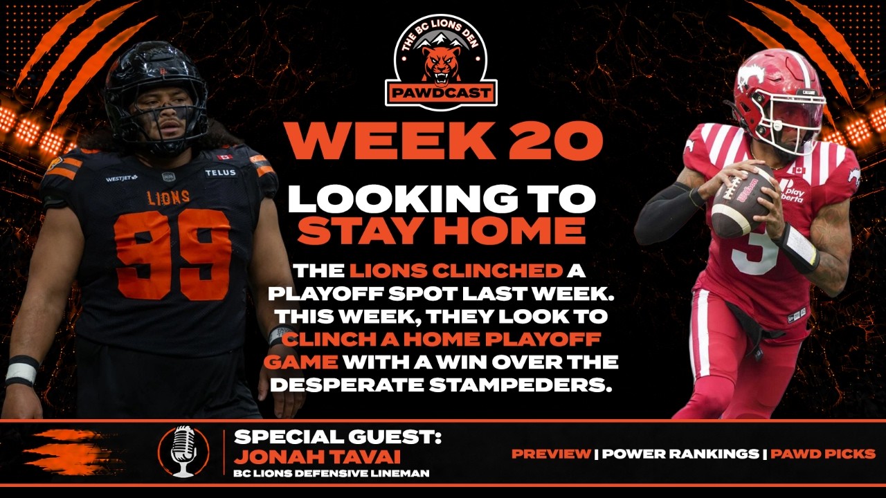 S8 Episode 27 - Home is Where the Heart is - Guest: BC Lions DL Jonah Tavai