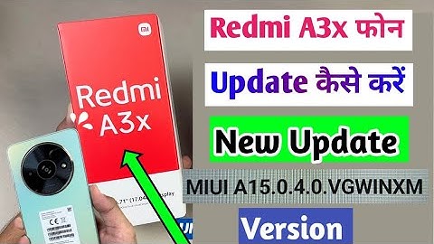 Redmi A3x Phone Me System Update Kaise Kare/How to Update Your Phone| Redmi A3x new update