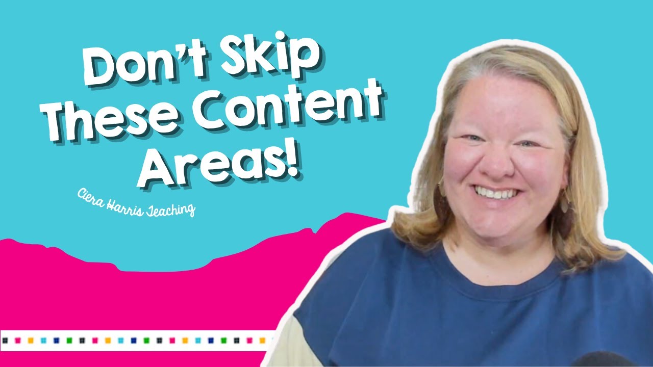 Content Areas You NEED to be Teaching!!