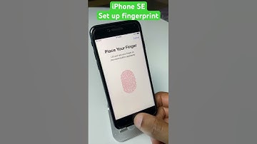 Vingerafdruk instellen op iPhone SE - Touch ID instellen