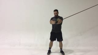 Resistance band Core rotation